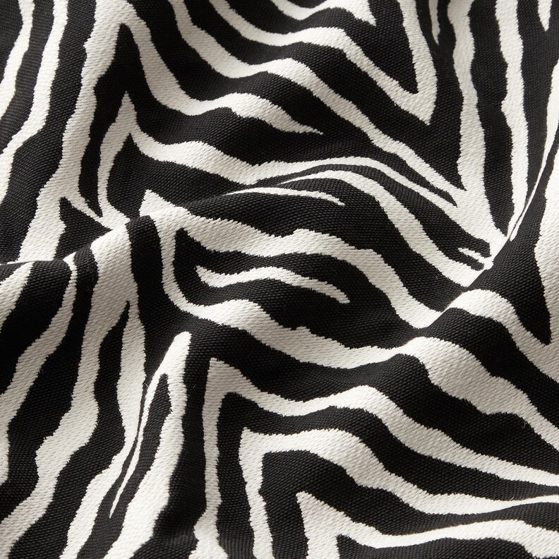 Tecido para decoração Jacquard Zebra – marfim/preto,  image number 2