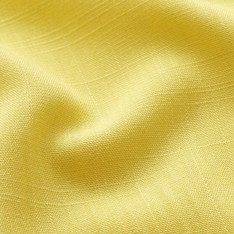 Tecido de viscose Imitação de linho – amarelo claro,  image number 3