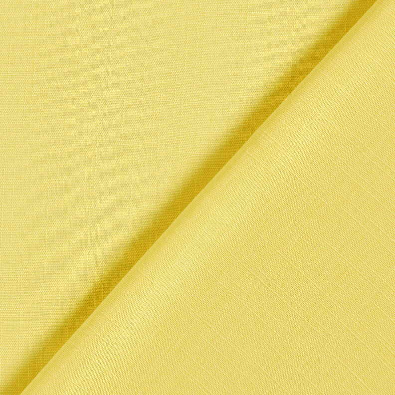 Tecido de viscose Imitação de linho – amarelo claro,  image number 4