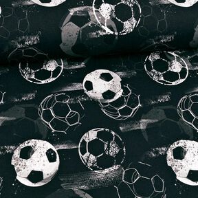 Jersey de algodão Bola de futebol Goals | Glitzerpüppi – preto/cinzento, 