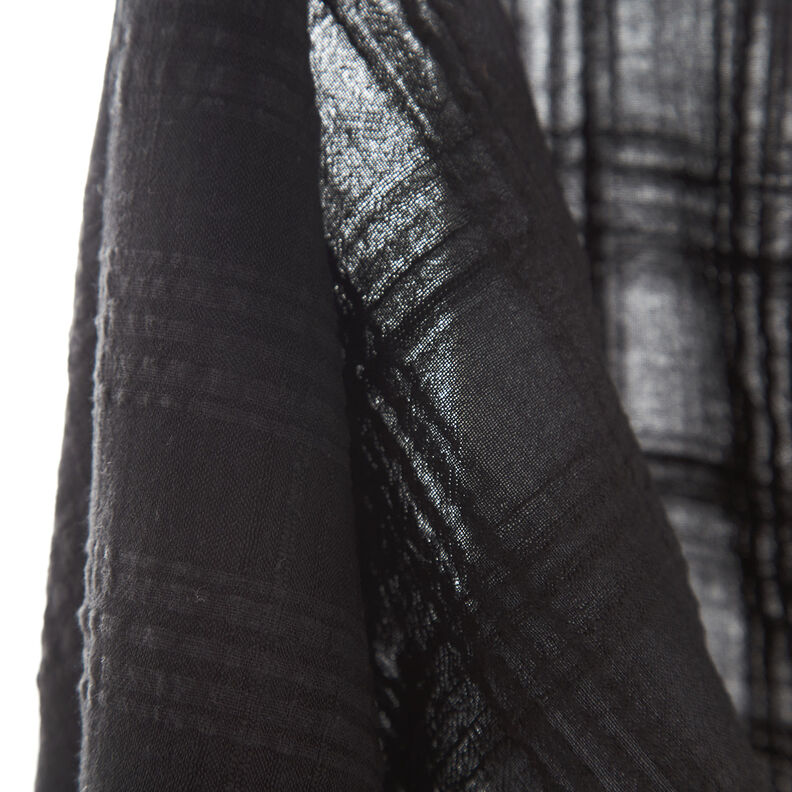 Anarruga Mistura de viscose e algodão – preto,  image number 3