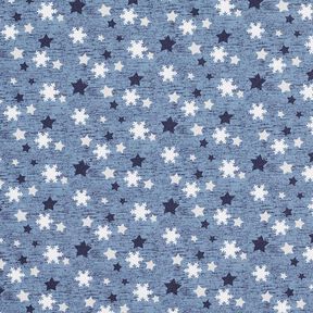 Sweatshirt cardada Flocos de neve e estrelas Impressão Digital – cinza claro, 